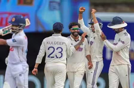 1st Test: Suthar, Jadeja star as India bowl out SL for 284, take 178-run lead despite Dinusha’s ton